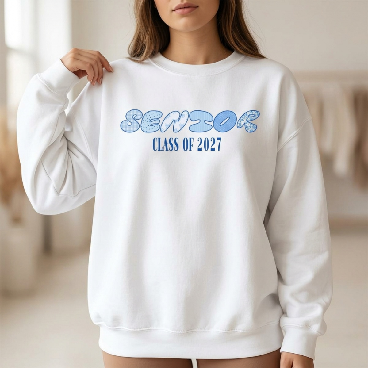Cute Senior Class of Custom Year Men's Sweatshirt - Hero-0