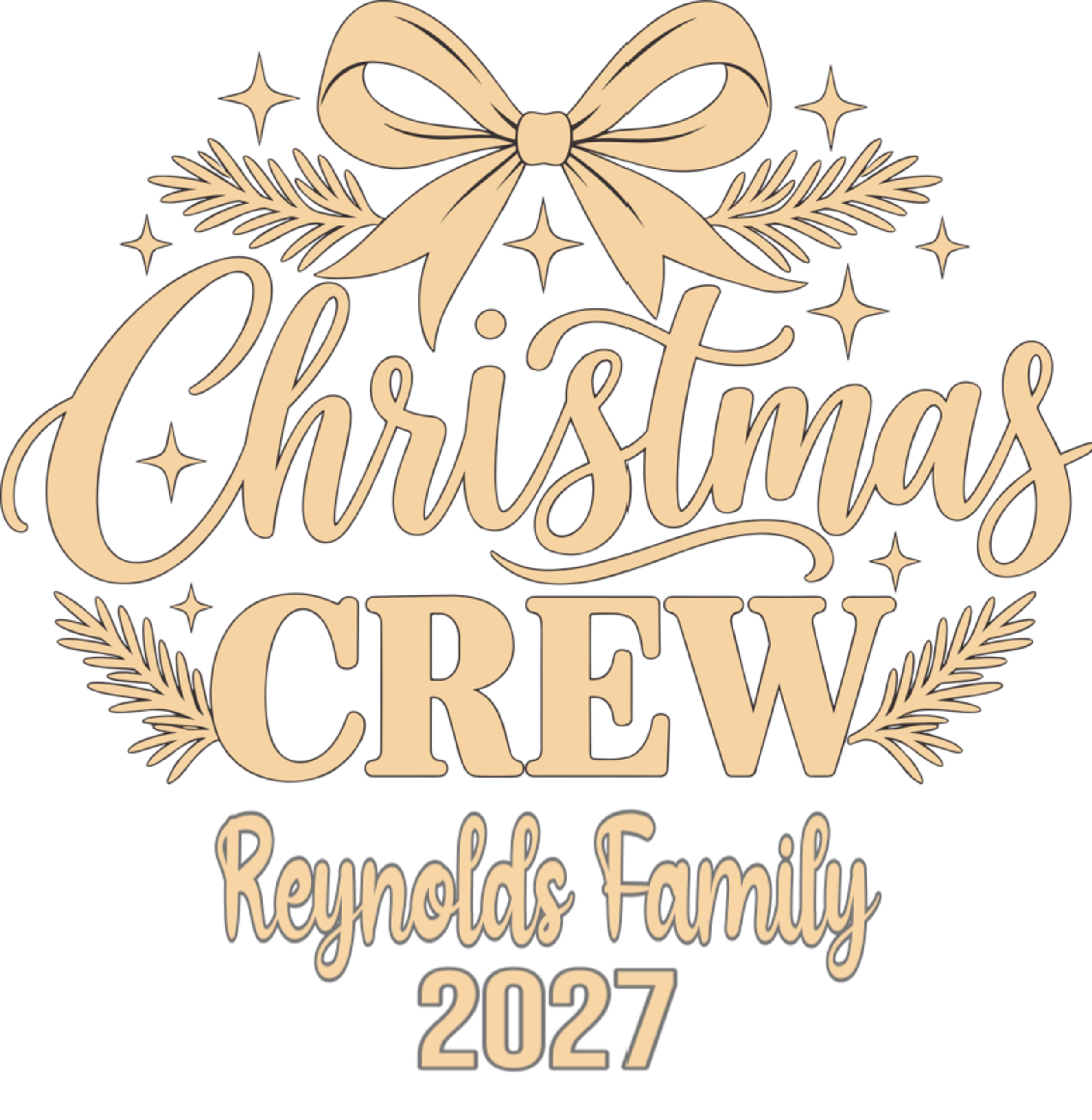 Christmas Crew Family Graphic