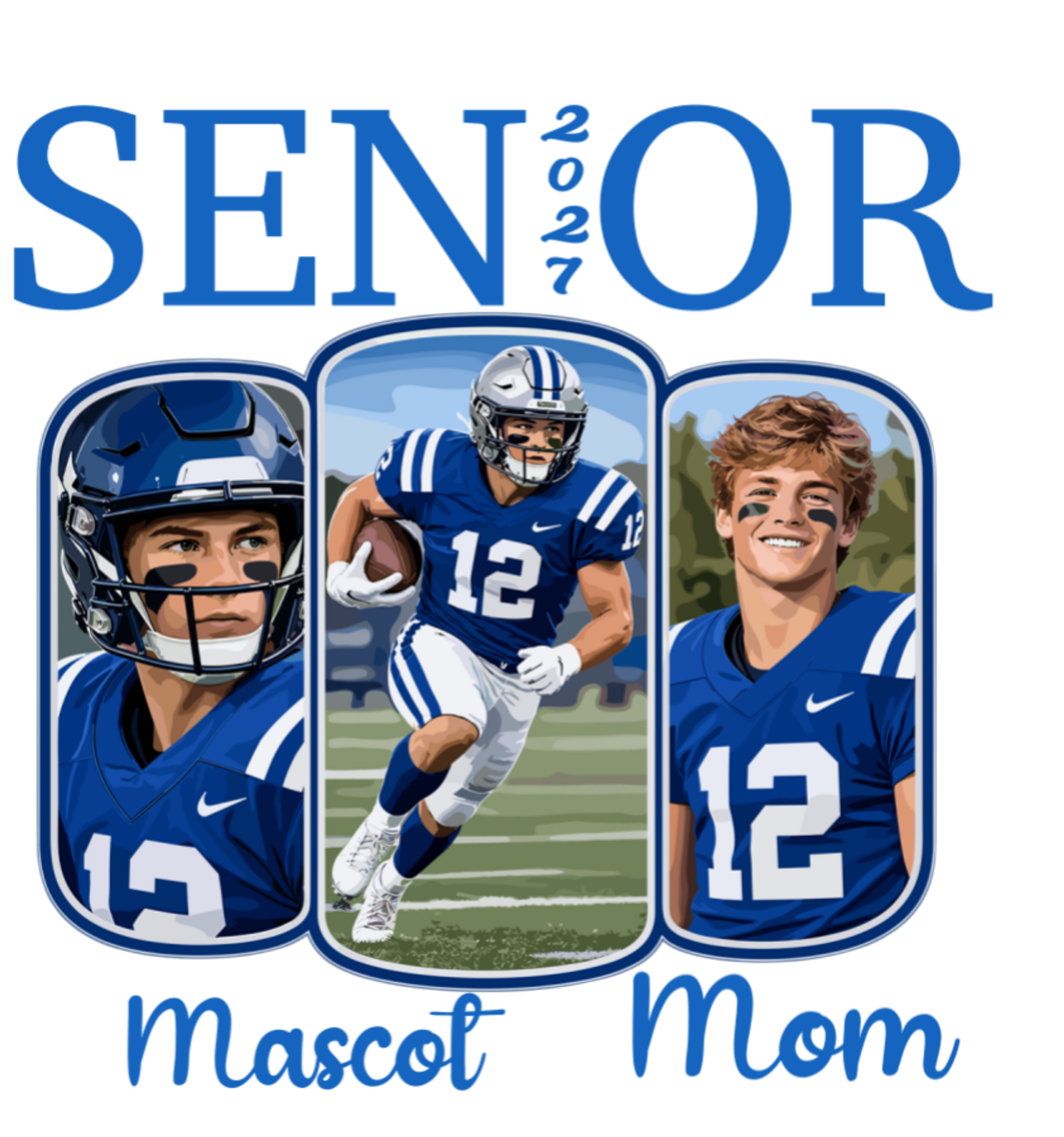 Senior Football Team Graphic