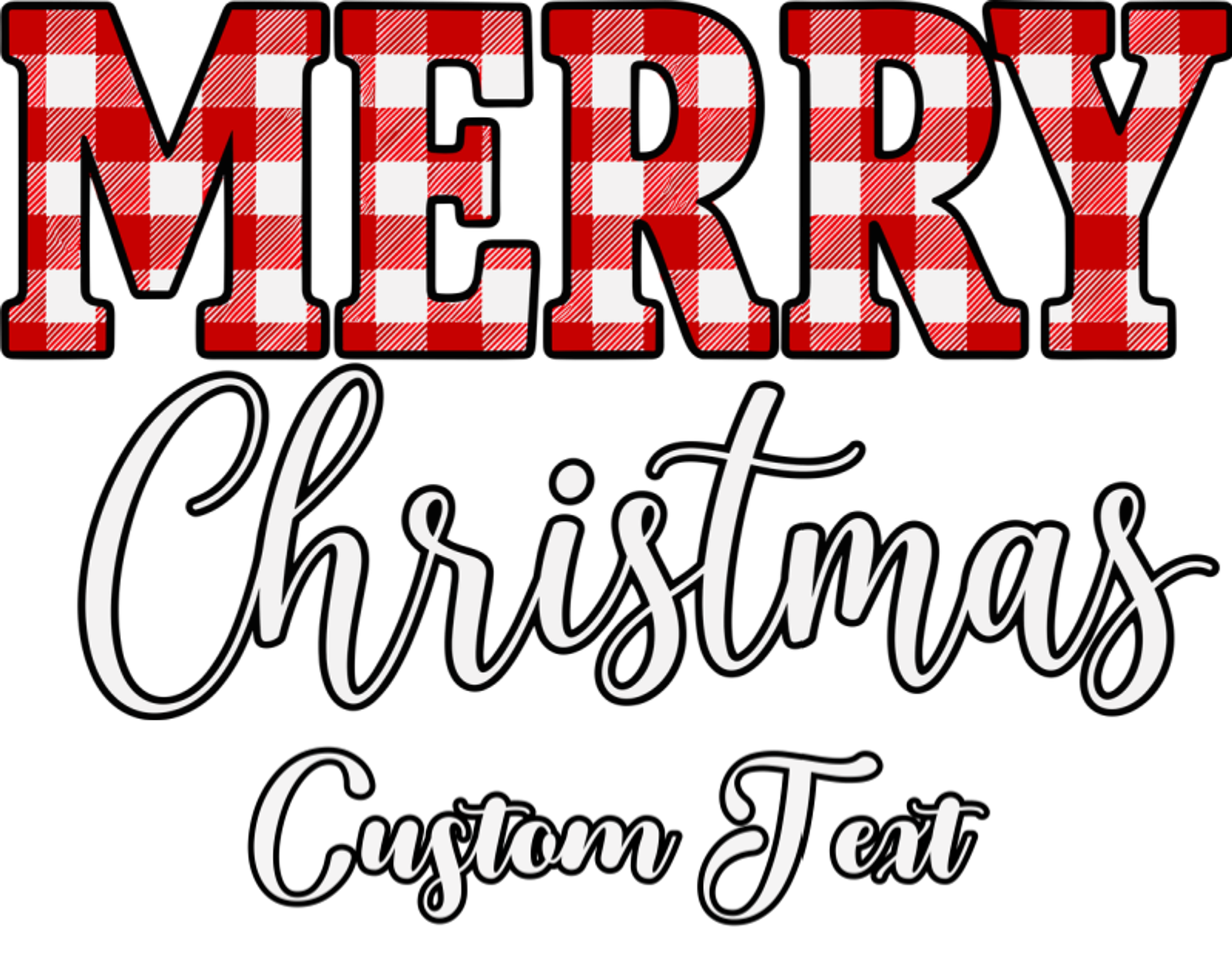 Merry Christmas – Custom Text Graphic