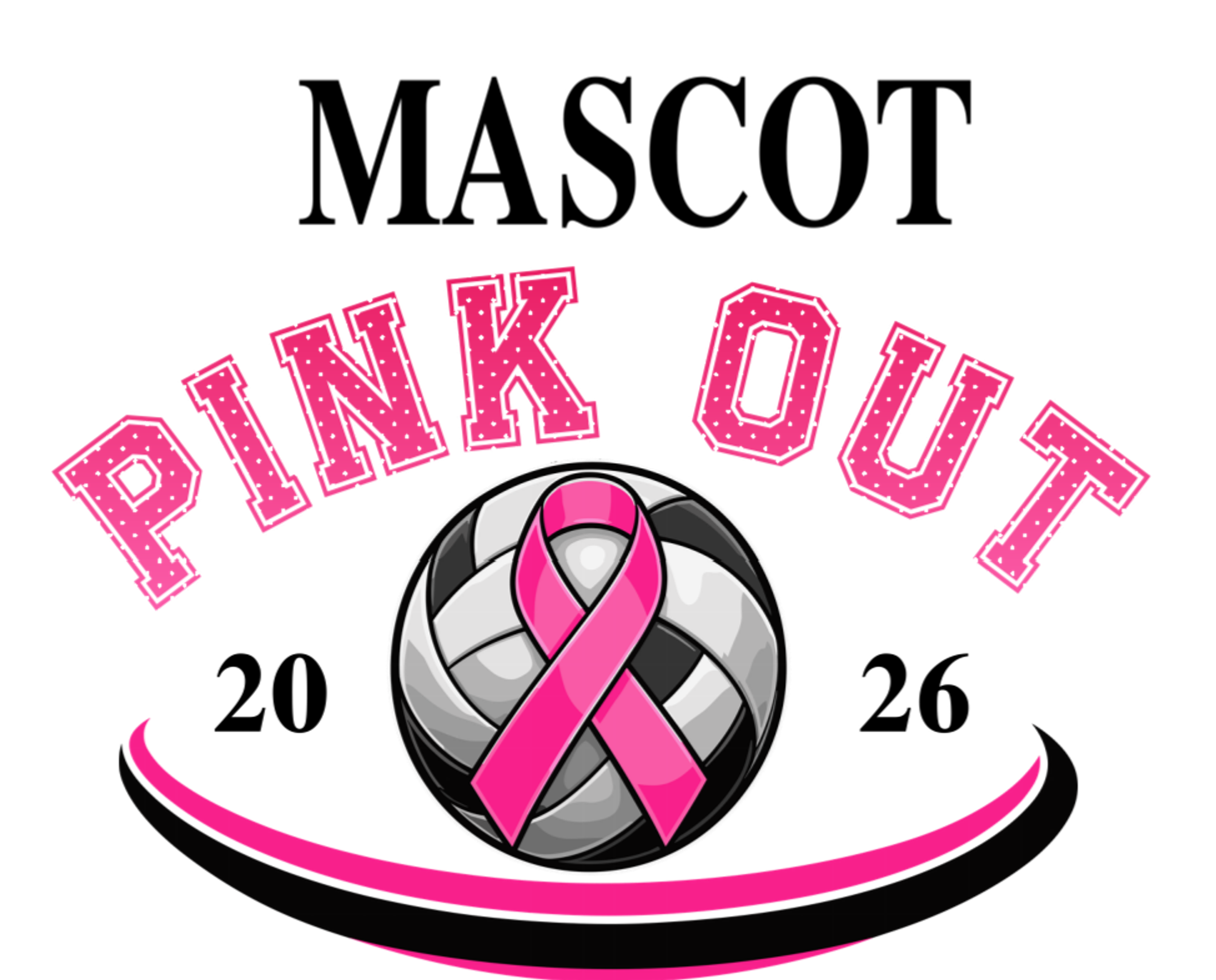 Custom Pink Out Volleyball Jersey - Personalized Name & Number
