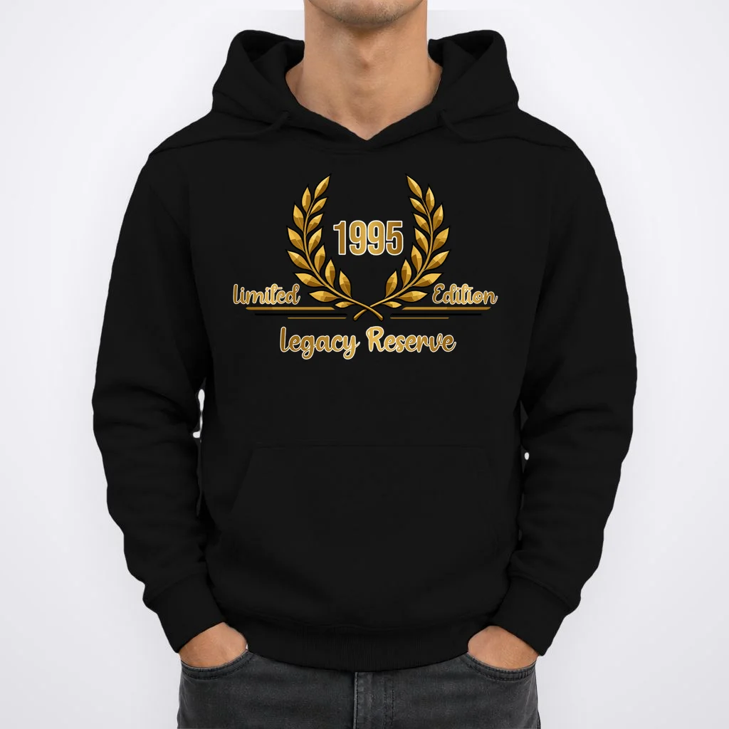 Custom Year Limited Edition Legacy Reserve – Personalized Vintage Design Men's Hoodie - Front 1