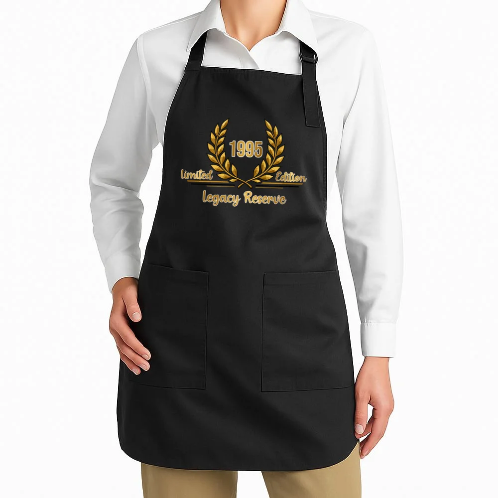 Custom Year Limited Edition Legacy Reserve – Personalized Vintage Design Apron - Front 1