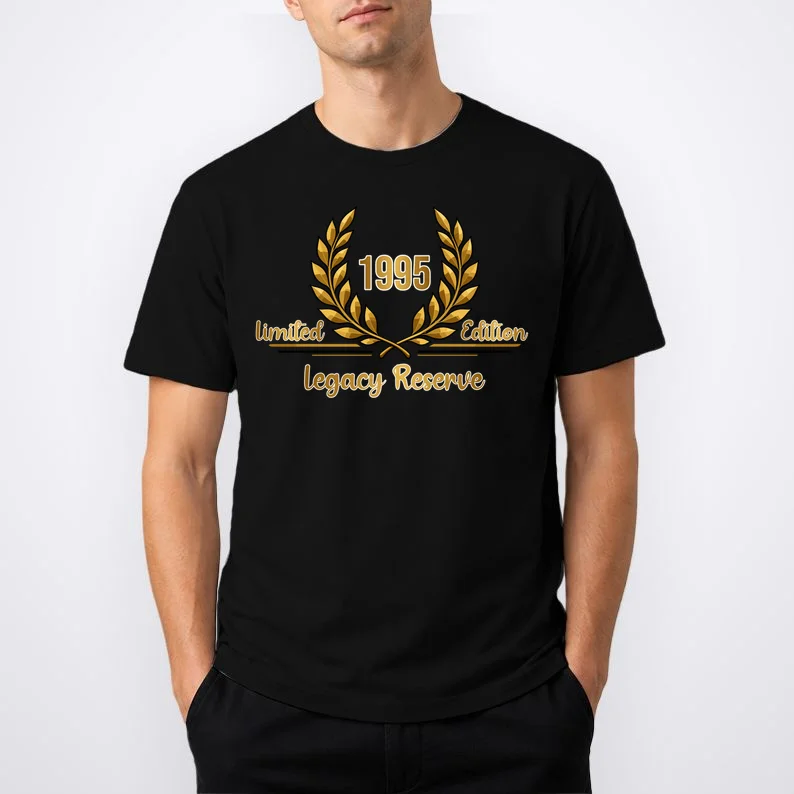 Custom Year Limited Edition Legacy Reserve – Personalized Vintage Design Men's T-Shirt - Front 1