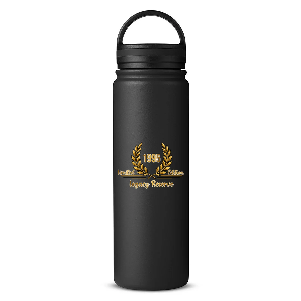 Custom Year Limited Edition Legacy Reserve – Personalized Vintage Design 24oz Water Bottle Front