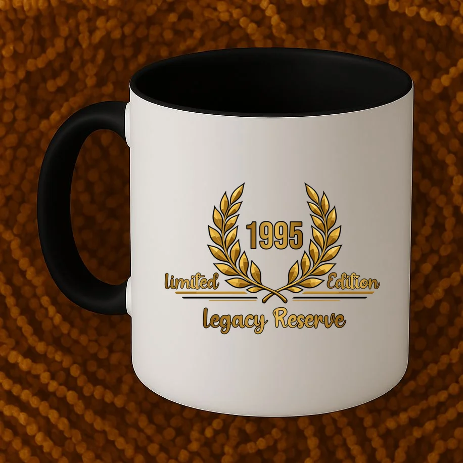 Custom Year Limited Edition Legacy Reserve – Personalized Vintage Design Mug - Front 1