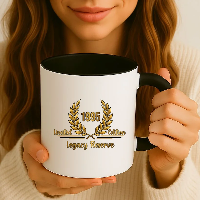 Custom Year Limited Edition Legacy Reserve – Personalized Vintage Design Mug - Front 2