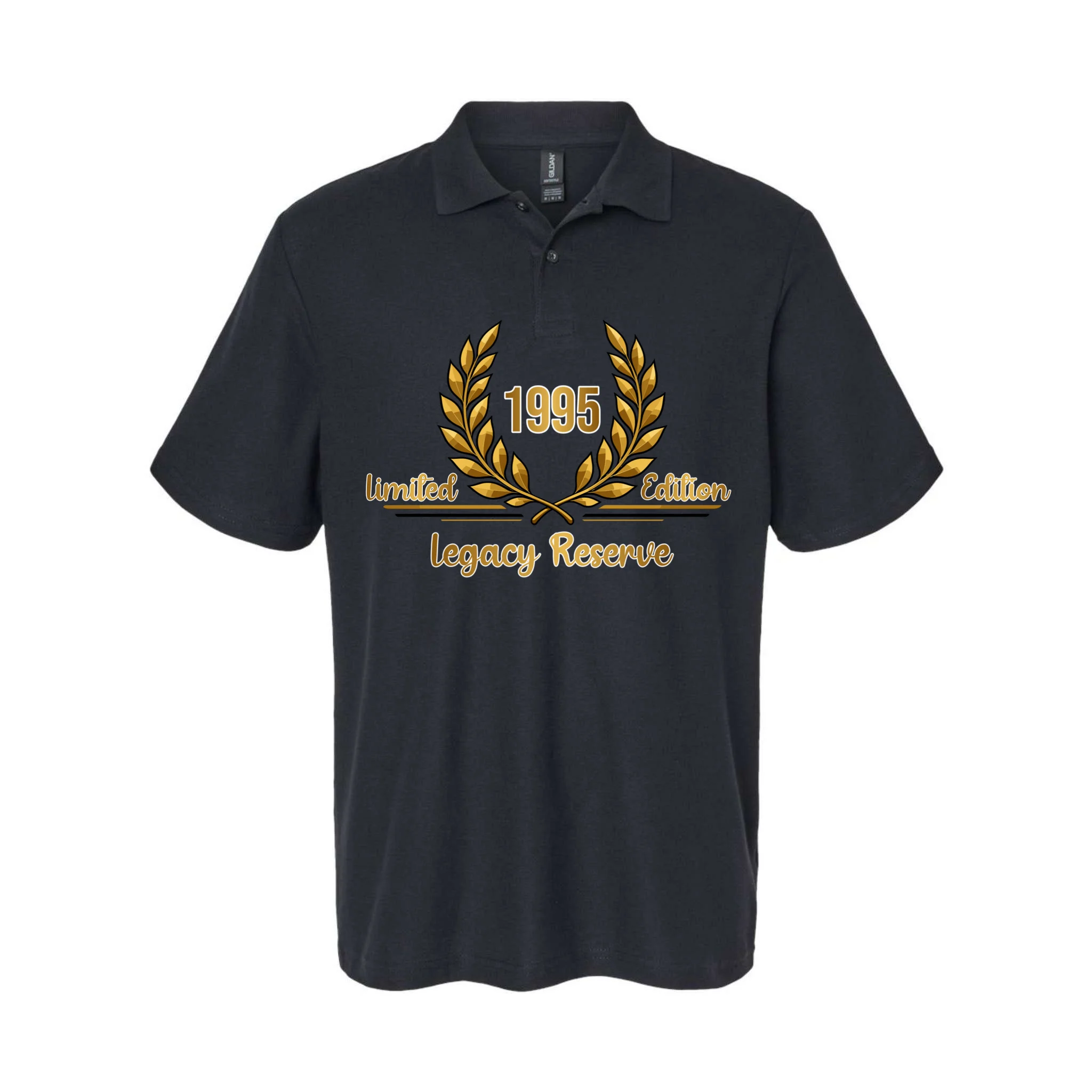 Custom Year Limited Edition Legacy Reserve – Personalized Vintage Design Men's Polo Front