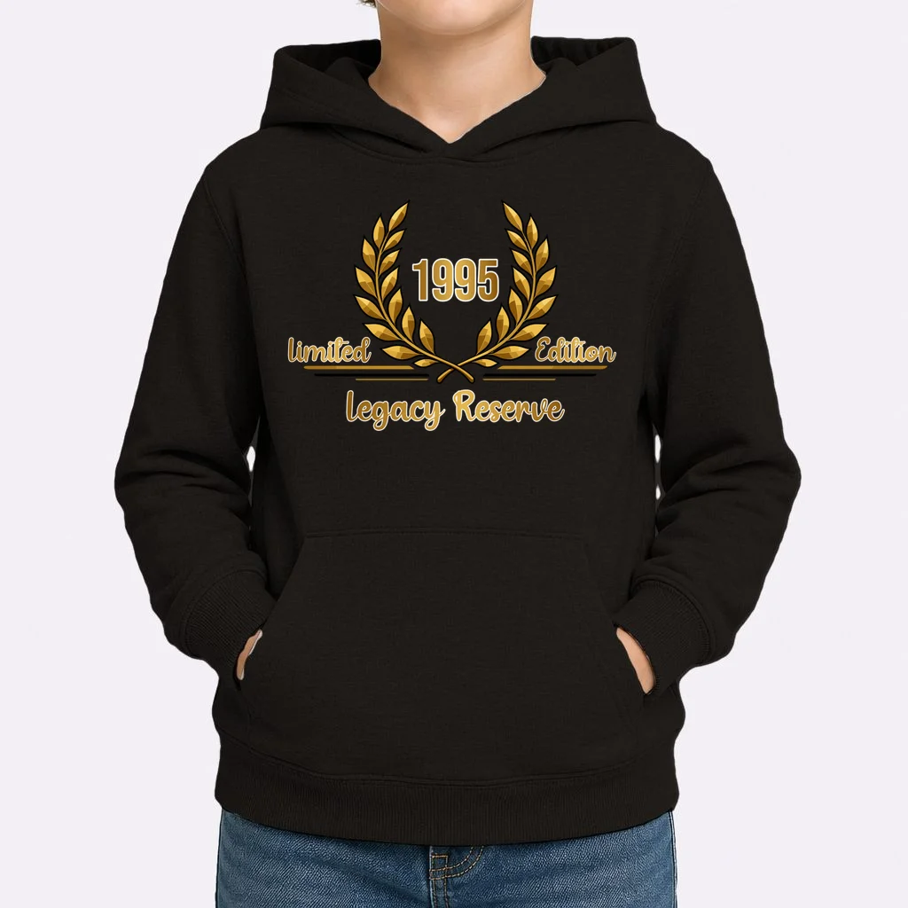 Custom Year Limited Edition Legacy Reserve – Personalized Vintage Design Kids Hoodie - Front 1