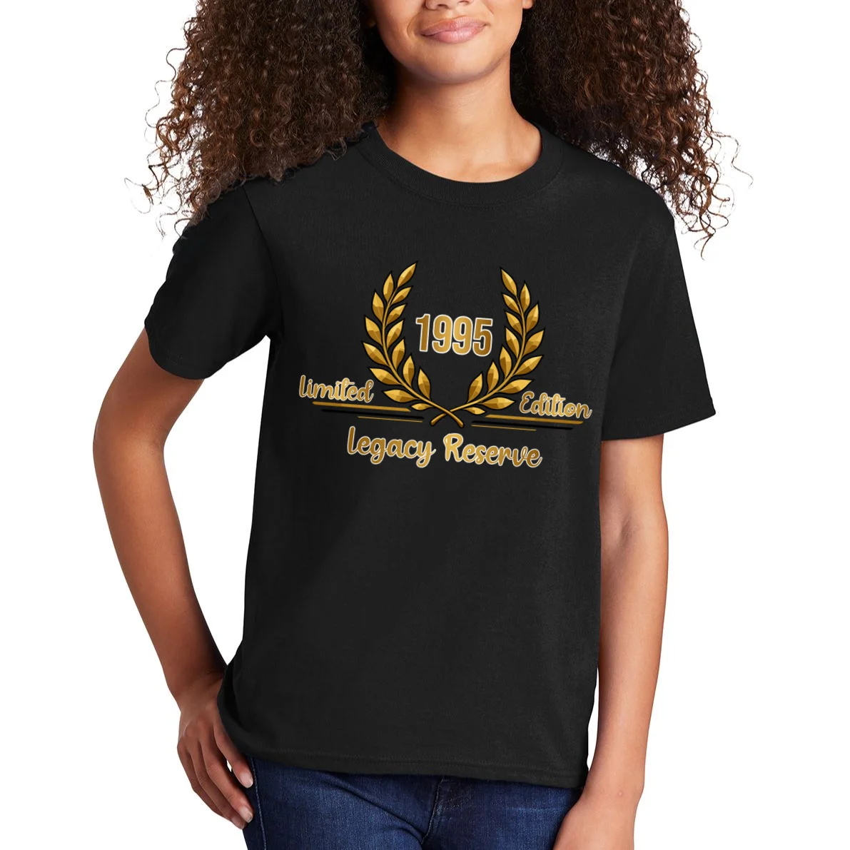 Custom Year Limited Edition Legacy Reserve – Personalized Vintage Design Kids T-Shirt - Front 1