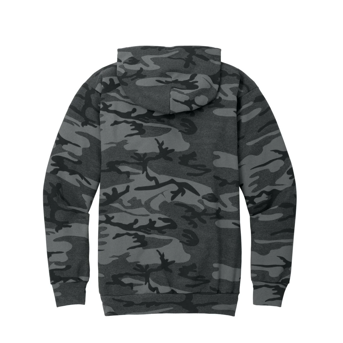 Create Your Own Custom Core Fleece Camo Pullover Hooded Sweatshirt Hoodie - Back