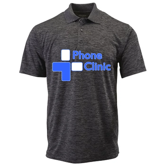 Phone Clinic Polo Dakota Striated Heather Polo - Front