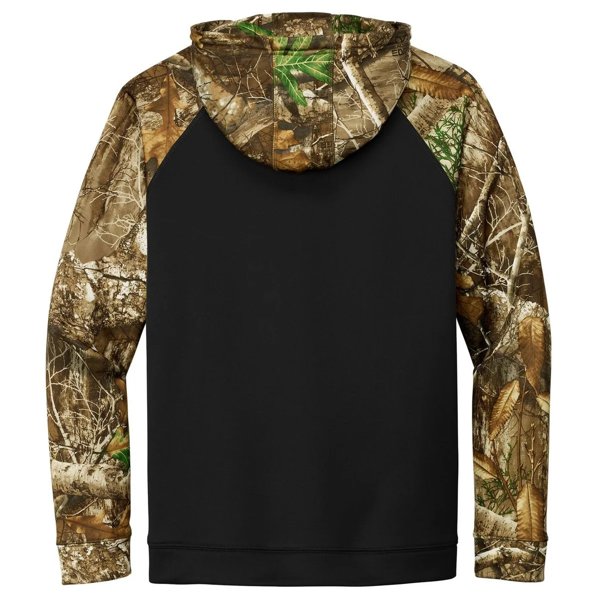 Create Your Own Custom Realtree Performance Colorblock Pullover Hoodie - Back