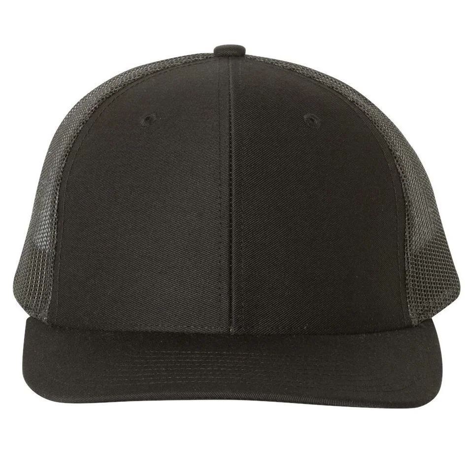 Nino Salvaggio Black Snapback Trucker Hat Front