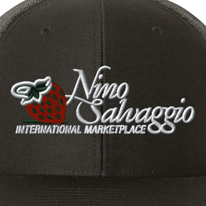 Nino Salvaggio Black Snapback Trucker Hat - Front - Close-up