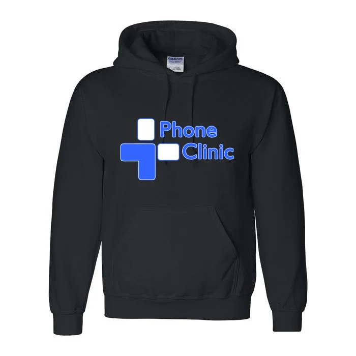 Phone Clinic Polo DryBlend Hooded Sweatshirt - Front