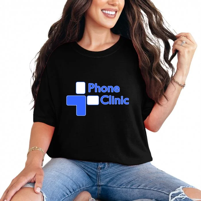 Phone Clinic Polo Garment-Dyed Heavyweight T-Shirt - Front