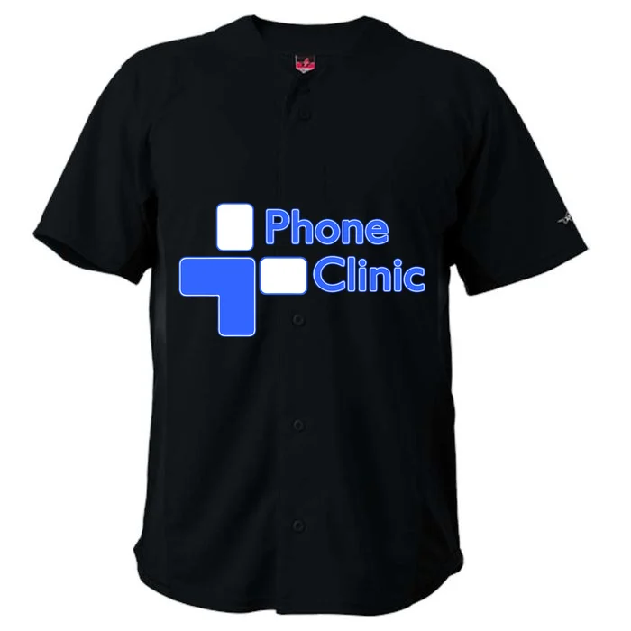 Phone Clinic Crush Full Button Baseball Jersey - Front