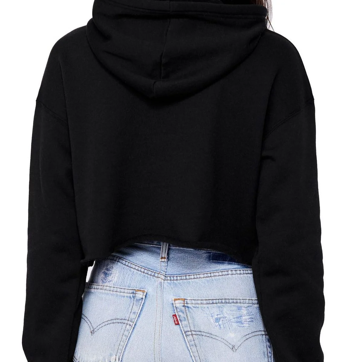 Create Your Own Custom Women's Crop Hoodie - Back