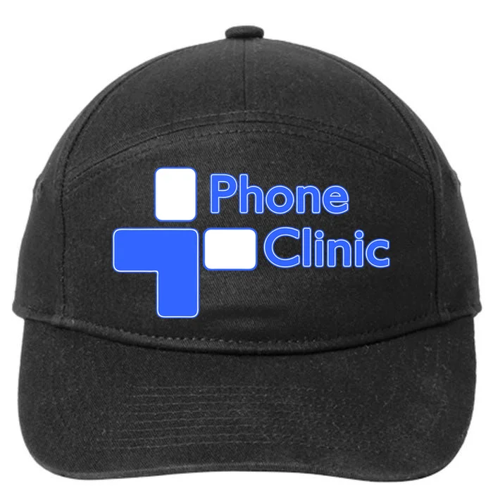 Phone Clinic Promo 7-Panel Snapback Hat - Front