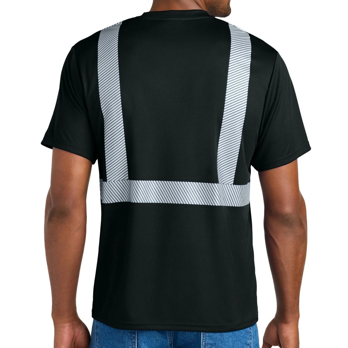 Create Your Own Custom Enhanced Visibility Segmented Tape Te-Shirt - Back 1