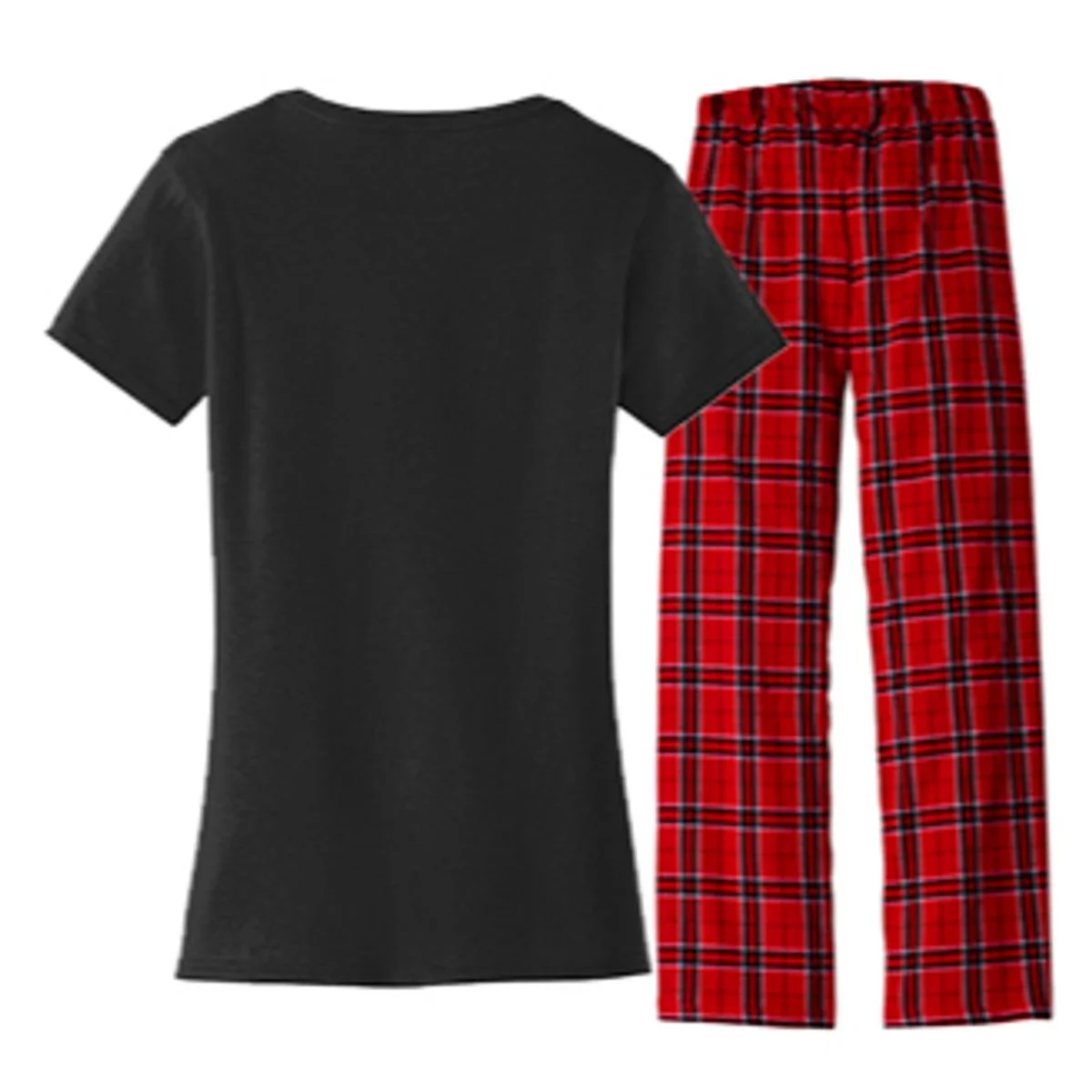 Create Your Own Custom Women's Flannel Pajama Set - Back