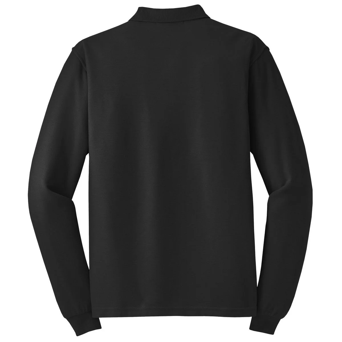 Create Your Own Custom Silk Touch Long Sleeve Polo - Back