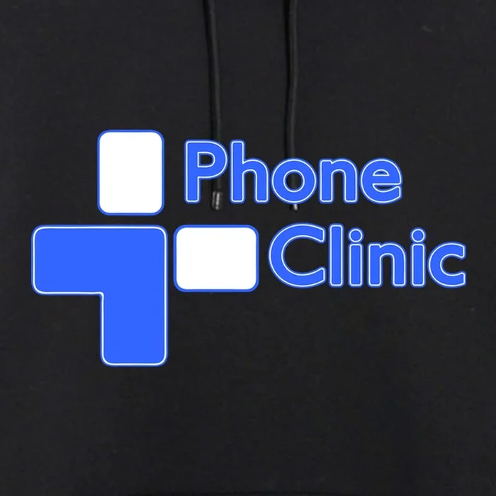 Phone Clinic Polo Premium Pullover Hoodie - Front - Close-up