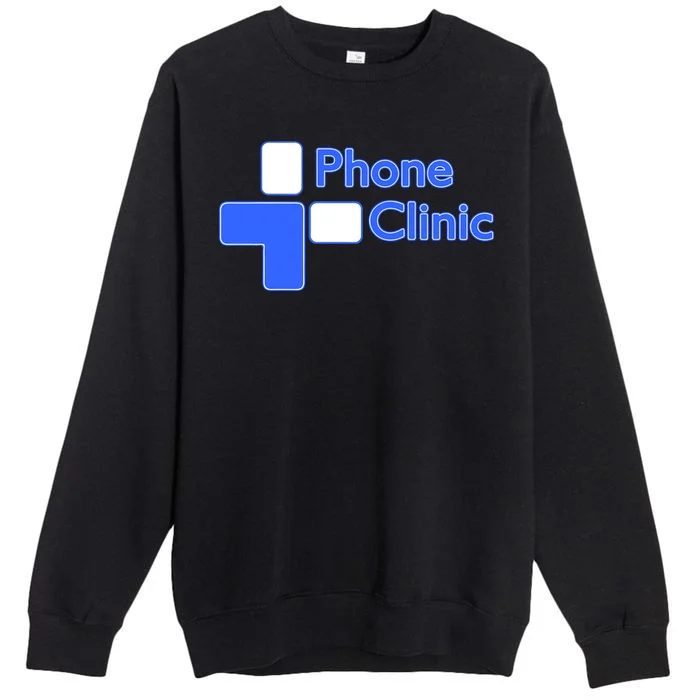 Phone Clinic Polo Premium Crewneck Sweatshirt - Front