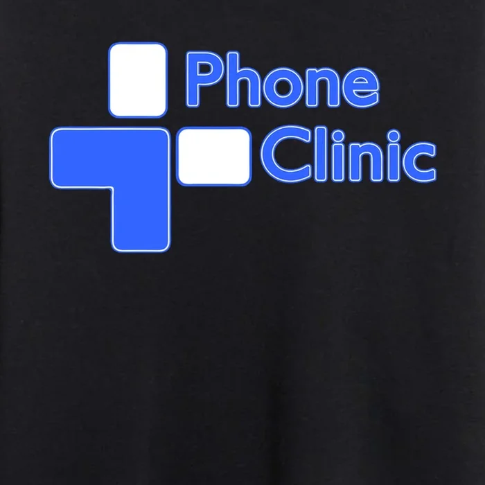 Phone Clinic Polo Premium Crewneck Sweatshirt - Front - Close-up