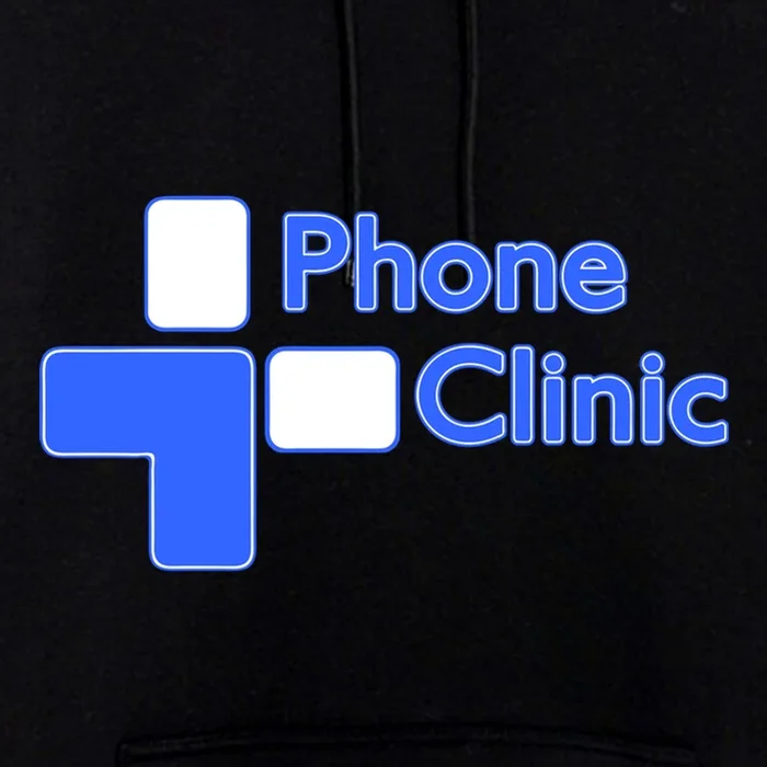 Phone Clinic Polo Premium Hooded Sweatsuit Set - Front - Close-up