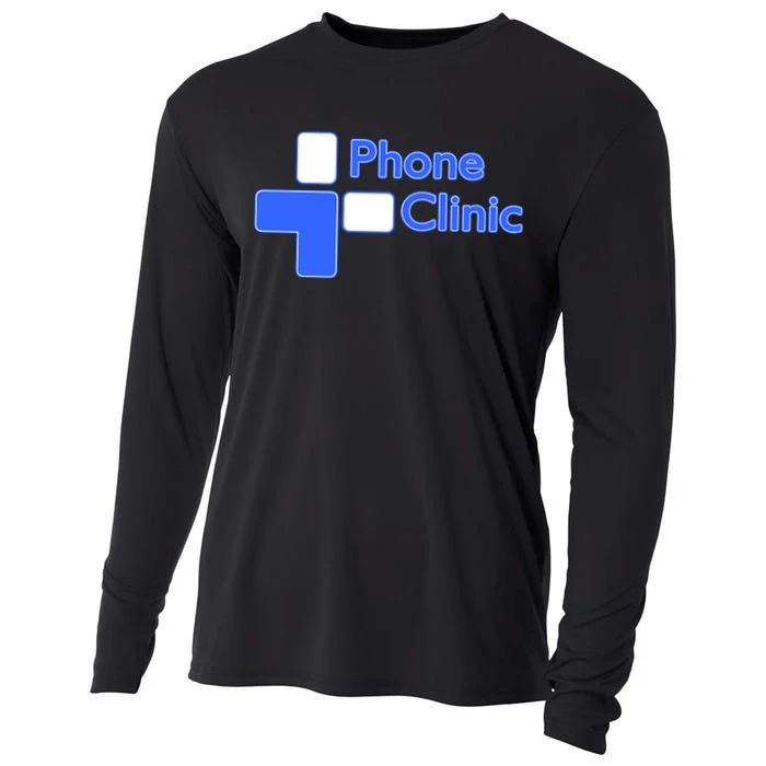 Phone Clinic Polo Cooling Performance Long Sleeve Crew - Front
