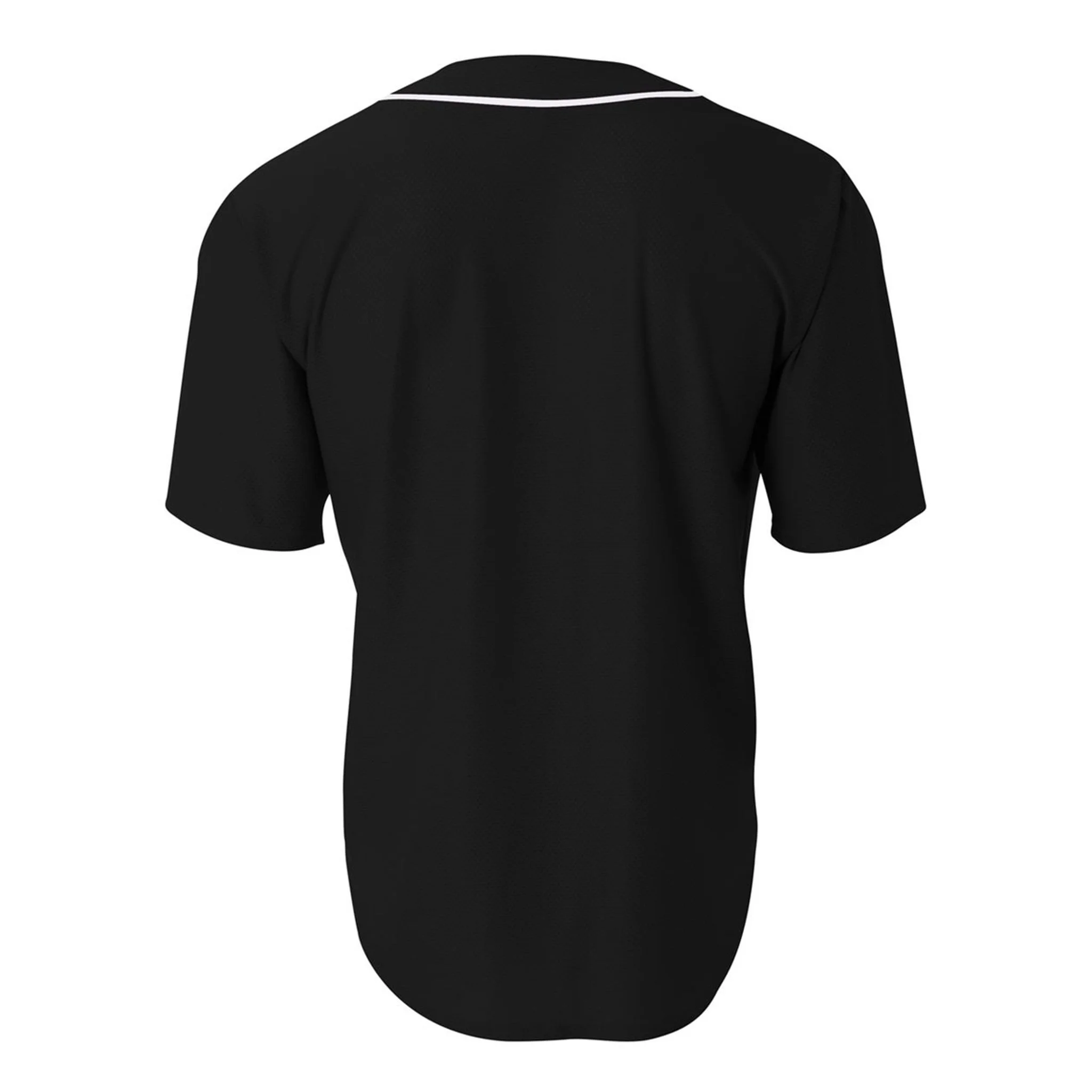 Create Your Own Custom Full Button Baseball Jersey - Back