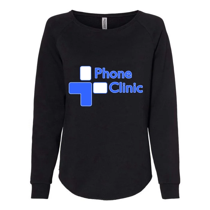 Phone Clinic Womens California Wash Sweatshirt - Front