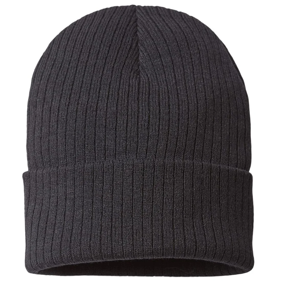 Create Your Own Custom Sustainable Rib Cuffed Beanie - Back