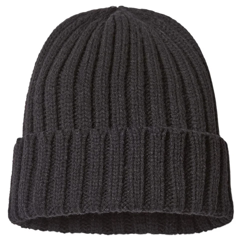 Create Your Own Custom Sustainable Cable Knit Cuffed Beanie - Back