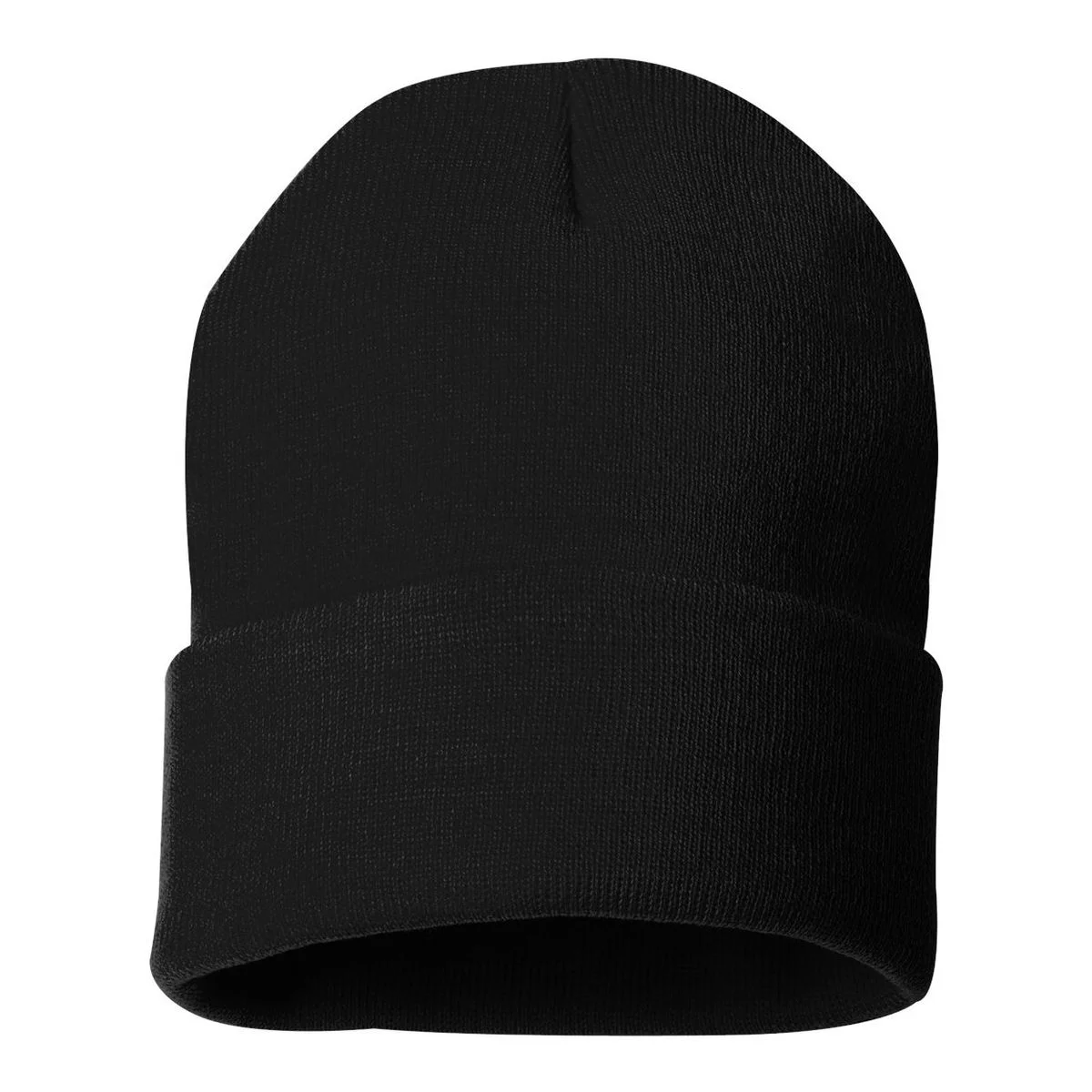 Create Your Own Custom 12" Solid Cuffed Beanie - Back