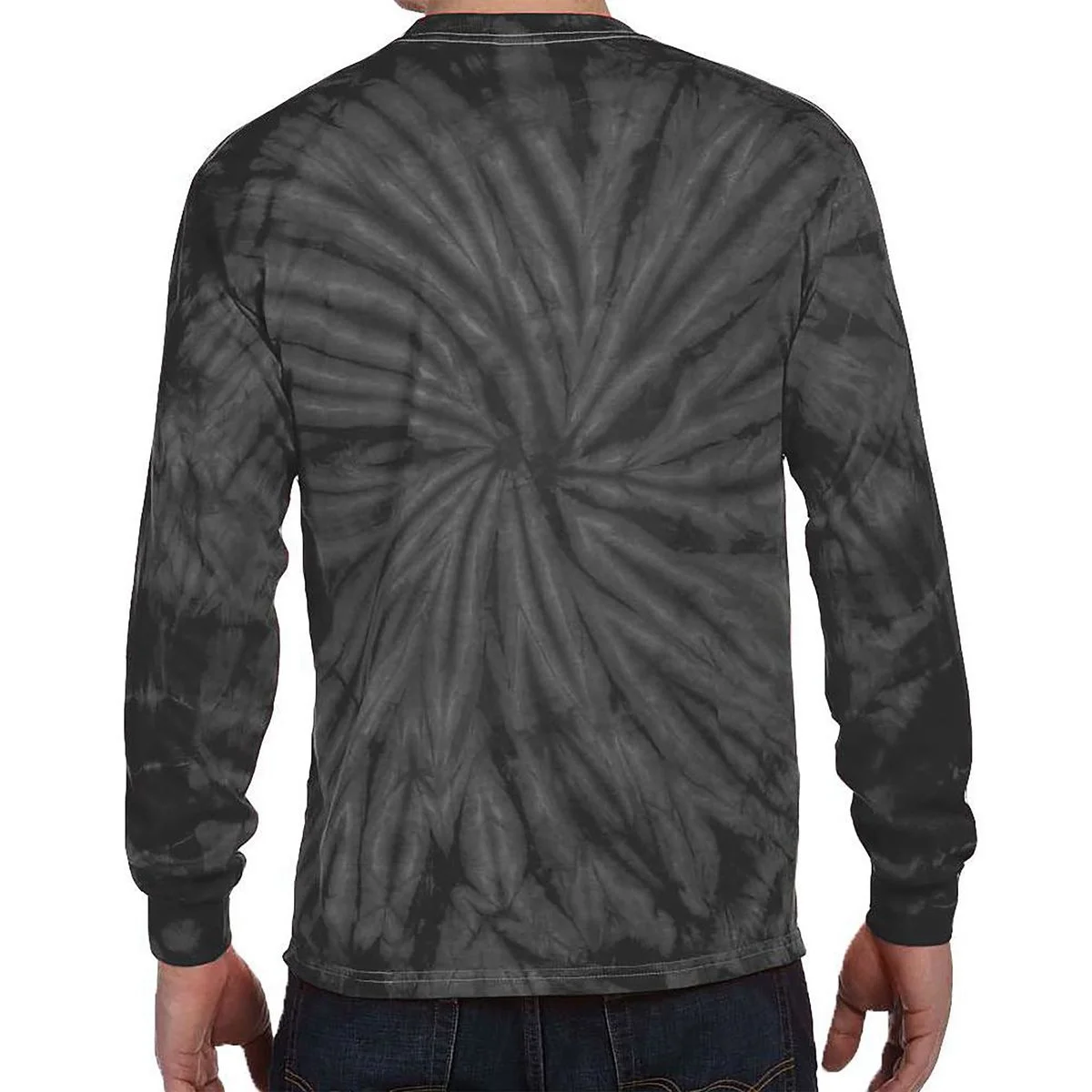 Create Your Own Custom Tie-Dye Long Sleeve Shirt - Back