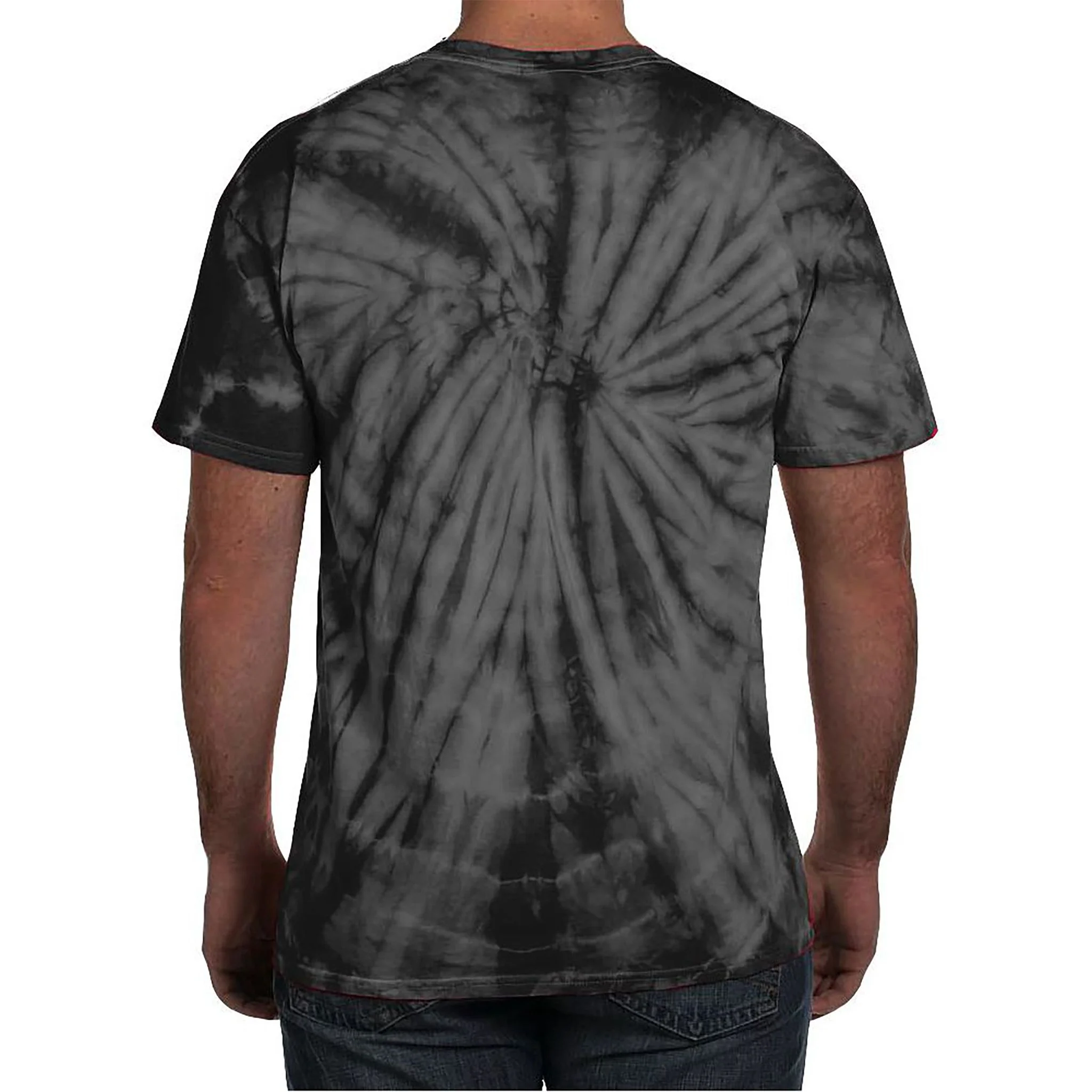 Create Your Own Custom Men's Tie-Dye T-Shirt - Back