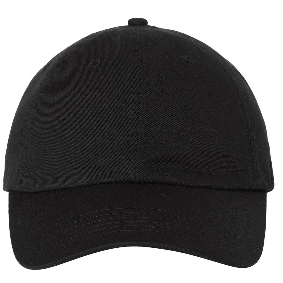 Nino Salvaggio Black Bio-Washed Cotton Classic Hat Front