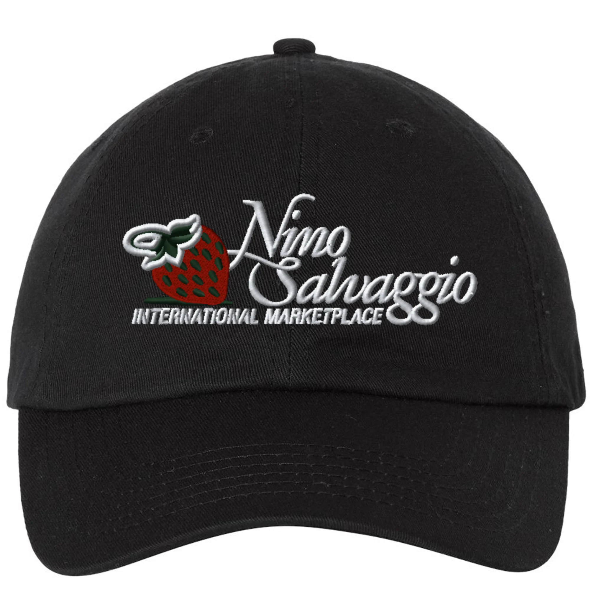 Nino Salvaggio Black Bio-Washed Cotton Classic Hat - Front