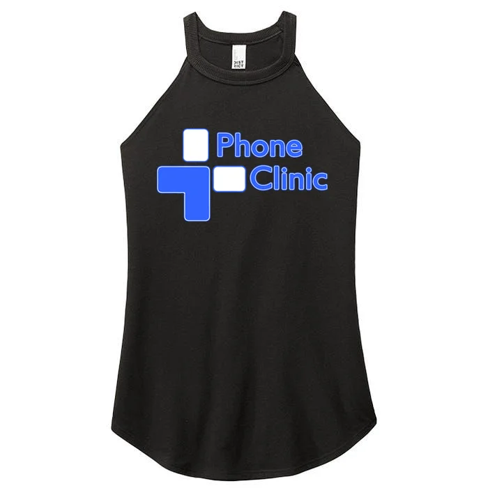 Phone Clinic Promo Women's Perfect Tri Rocker Tank - Front