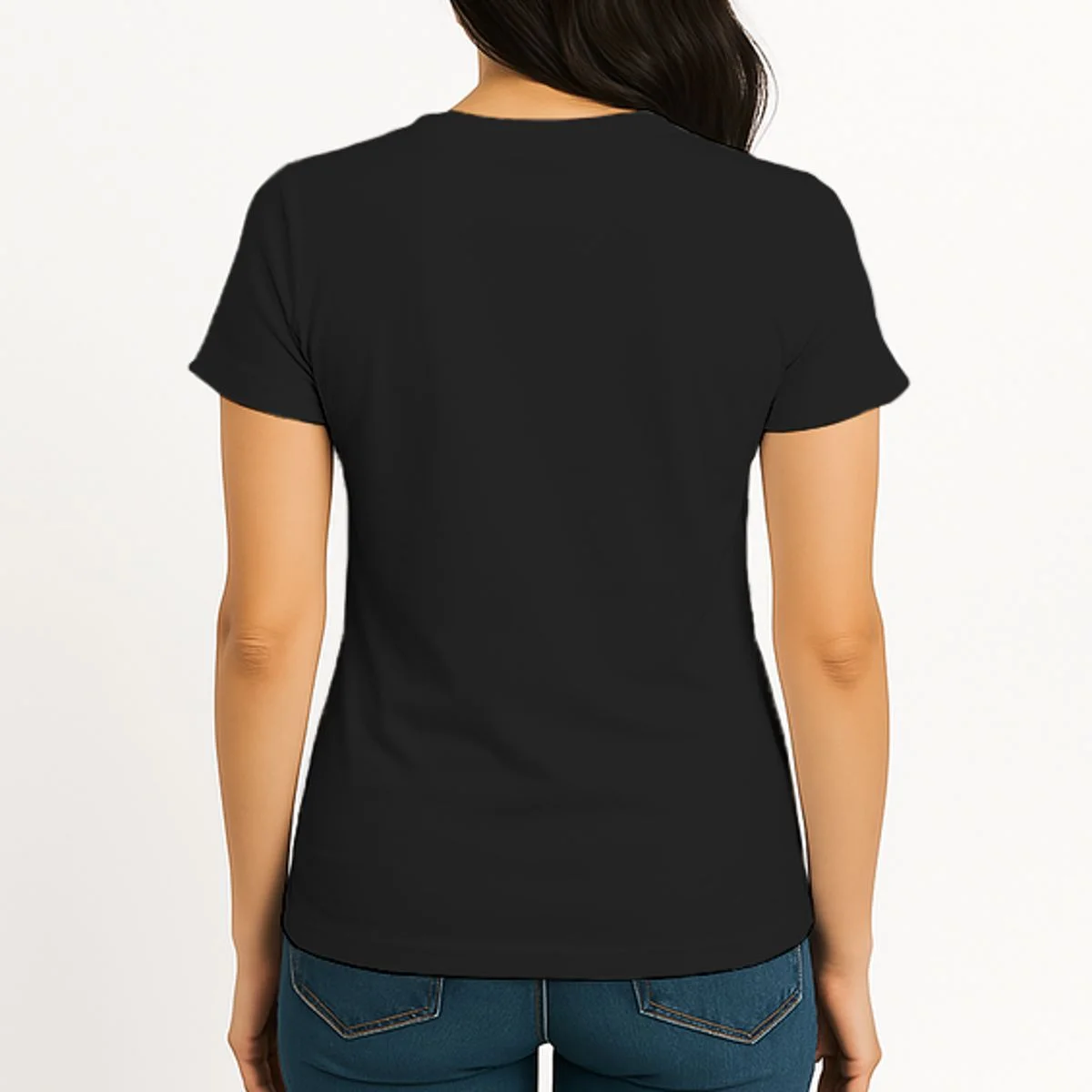 I Love My (Customizable Text) Valentine’s Day Heart Women's T-Shirt - Back