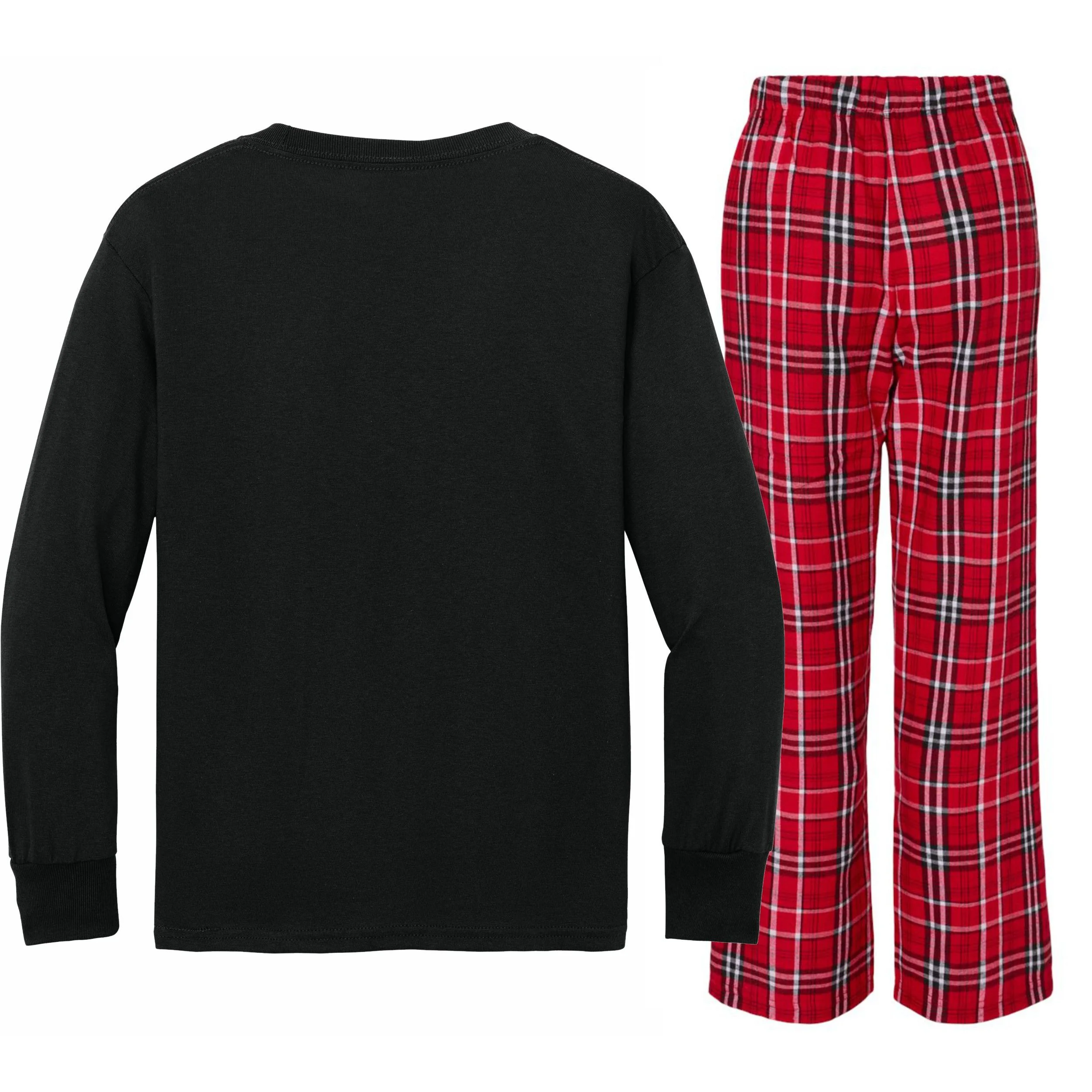 Create Your Own Custom Kids Long Sleeve Pajama Set - Back