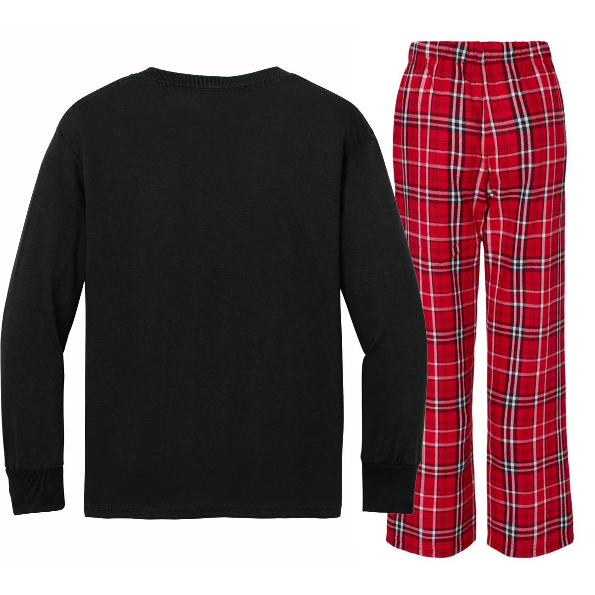 Create Your Own Custom Kids Long Sleeve Pajama Set - Back
