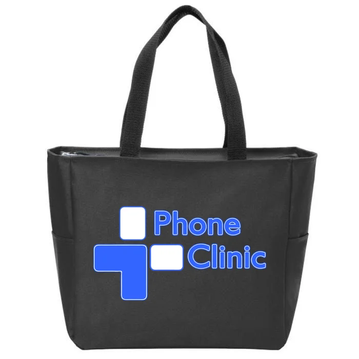 Phone Clinic Promo Zip Tote Bag - Front