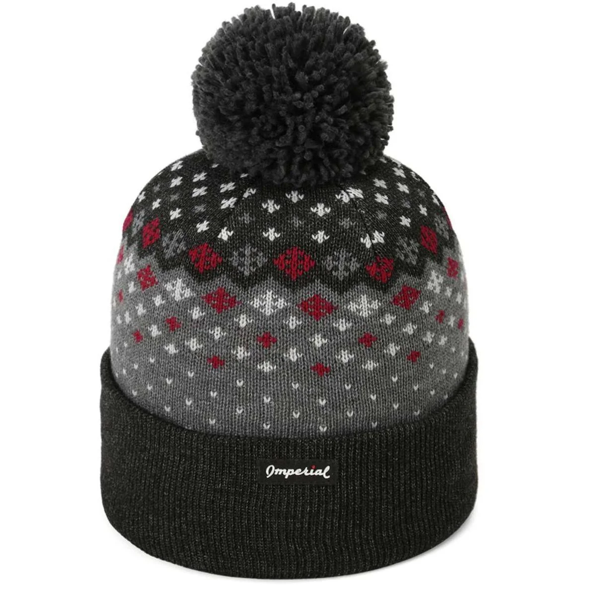 Create Your Own Custom Cuffed Pom Beanie - Back