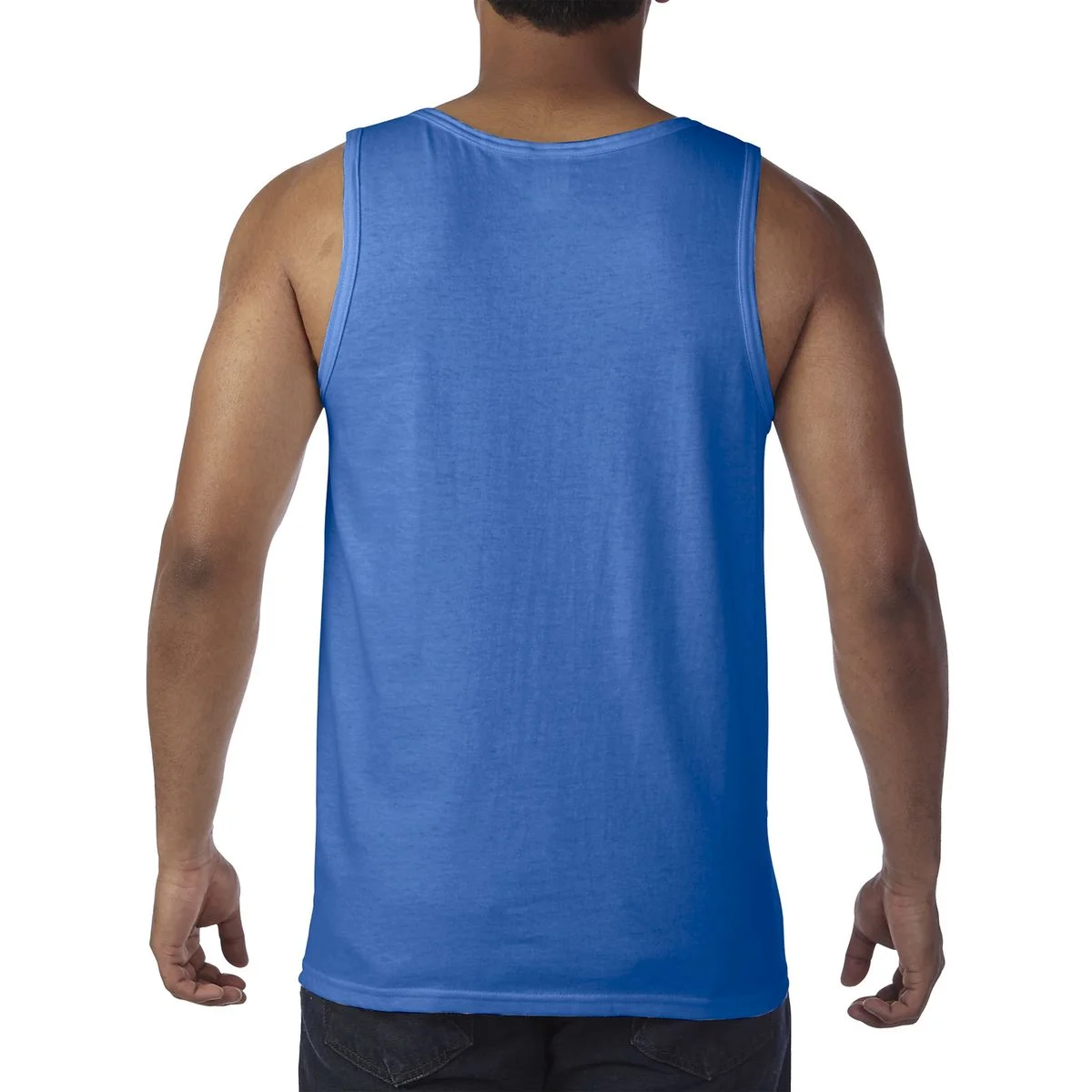 Personalized Autism Puzzle Piece Custom Text Tank Top - Back