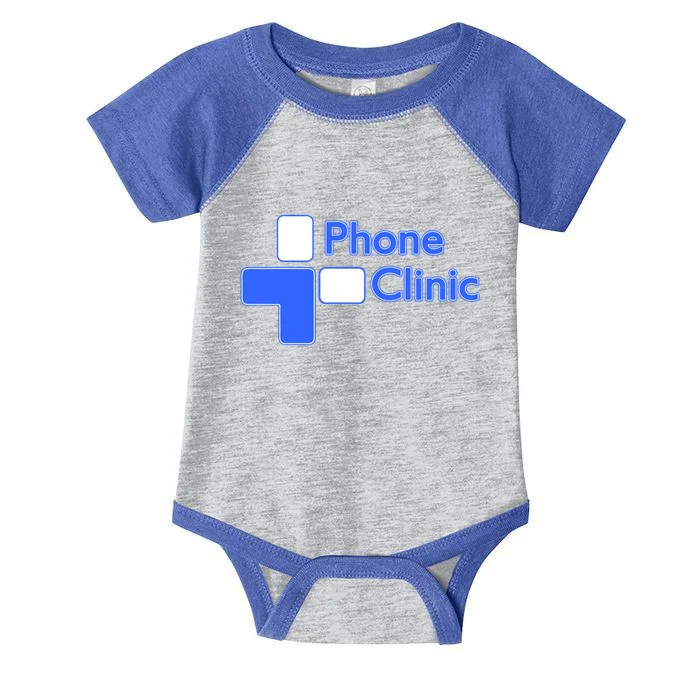 Phone Clinic Infant Baby Jersey Bodysuit - Front