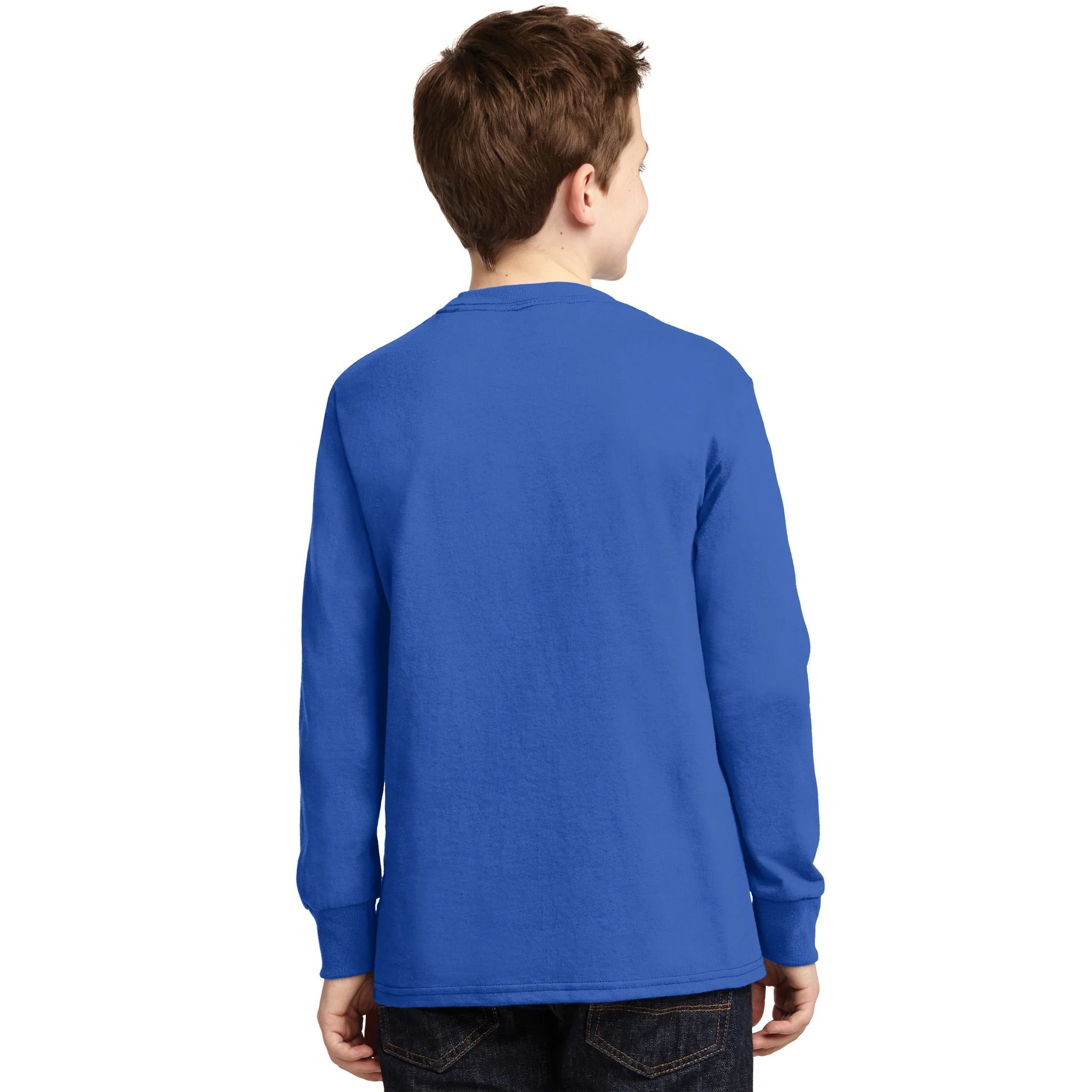 Personalized Autism Awareness Flag Custom Text Kids Long Sleeve Shirt - Back